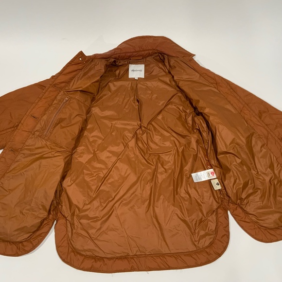 Madewell Quilted Jacket in Rust Brown XS - Picture 5 of 9
